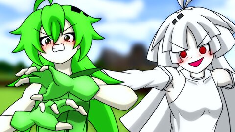 Creeper-Girl Vs. Ghast-Girl (Minecraft Anime)