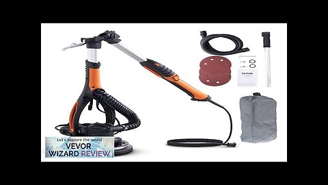 VEVOR Drywall Sander 900W Brush Motor 800-1800RPM Variable Speed & Self-Suction Review