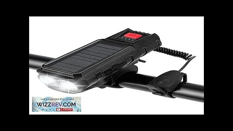 Solar Charging Bike Headlight 400Lm Brightness 200m Distance Range 2000mAh Battery Review