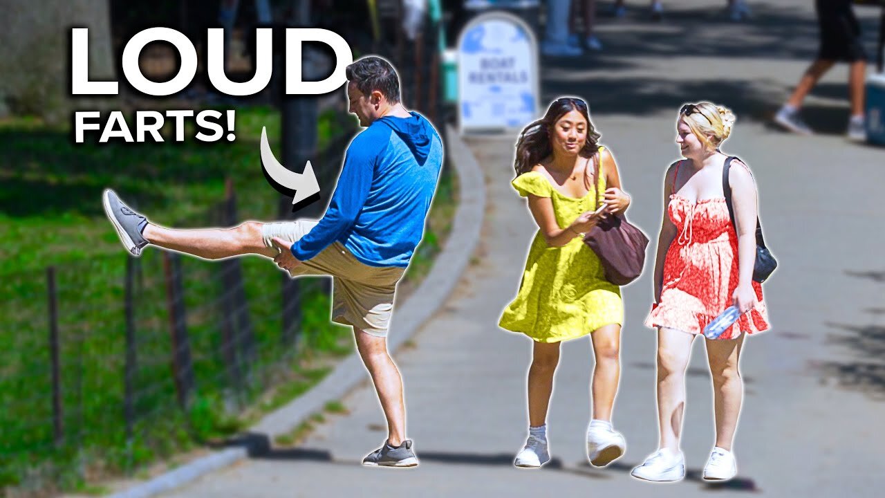 FUNNY Fart Prank! Stretching Out the Farts!