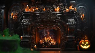 A Halloween Fireplace