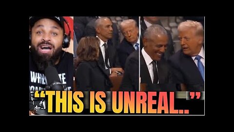 Kamala Harris Looks TRIGGERED after spotting Trump and Obama LAUGHING & CHATTING!