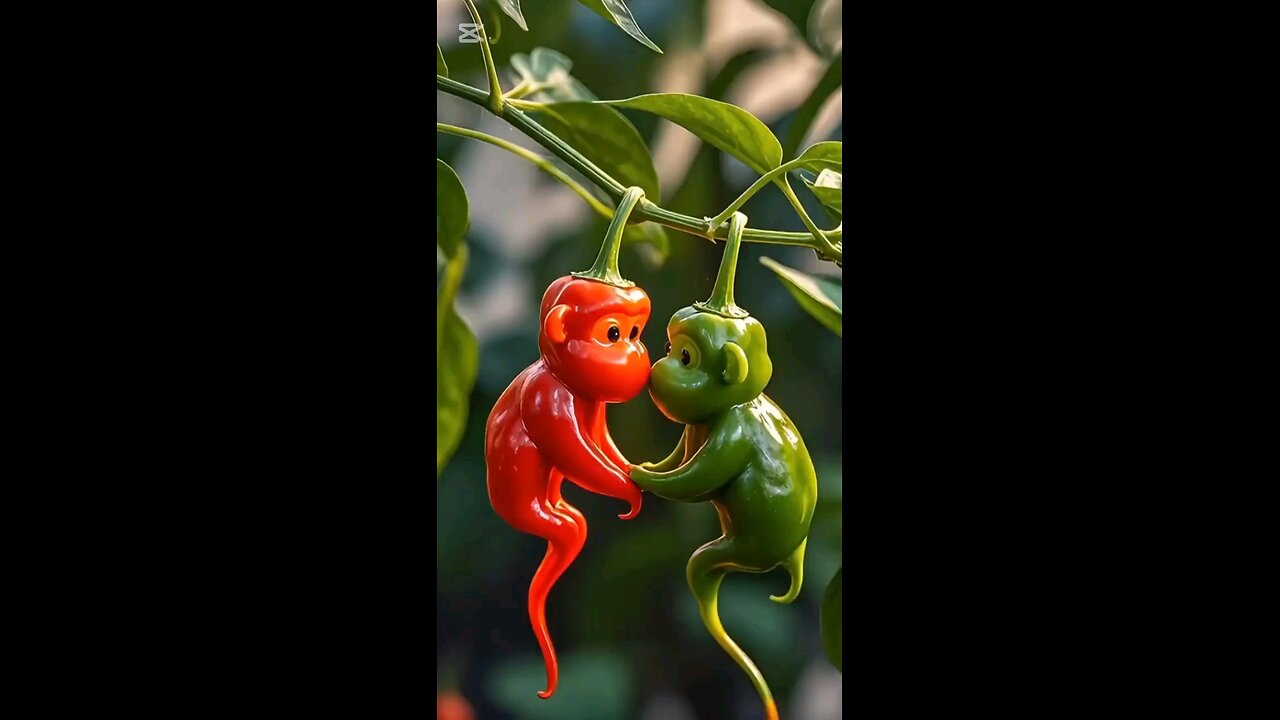 red & green chilli monkey