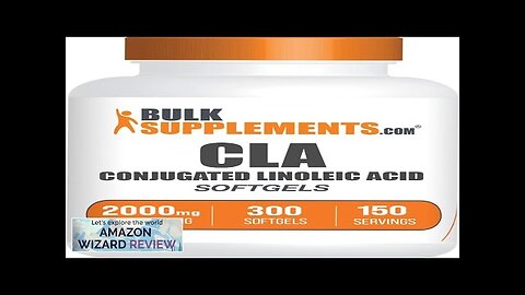 BulkSupplements.com Conjugated Linoleic Acid Softgels CLA Supplements CLA 2000mg CLA Review