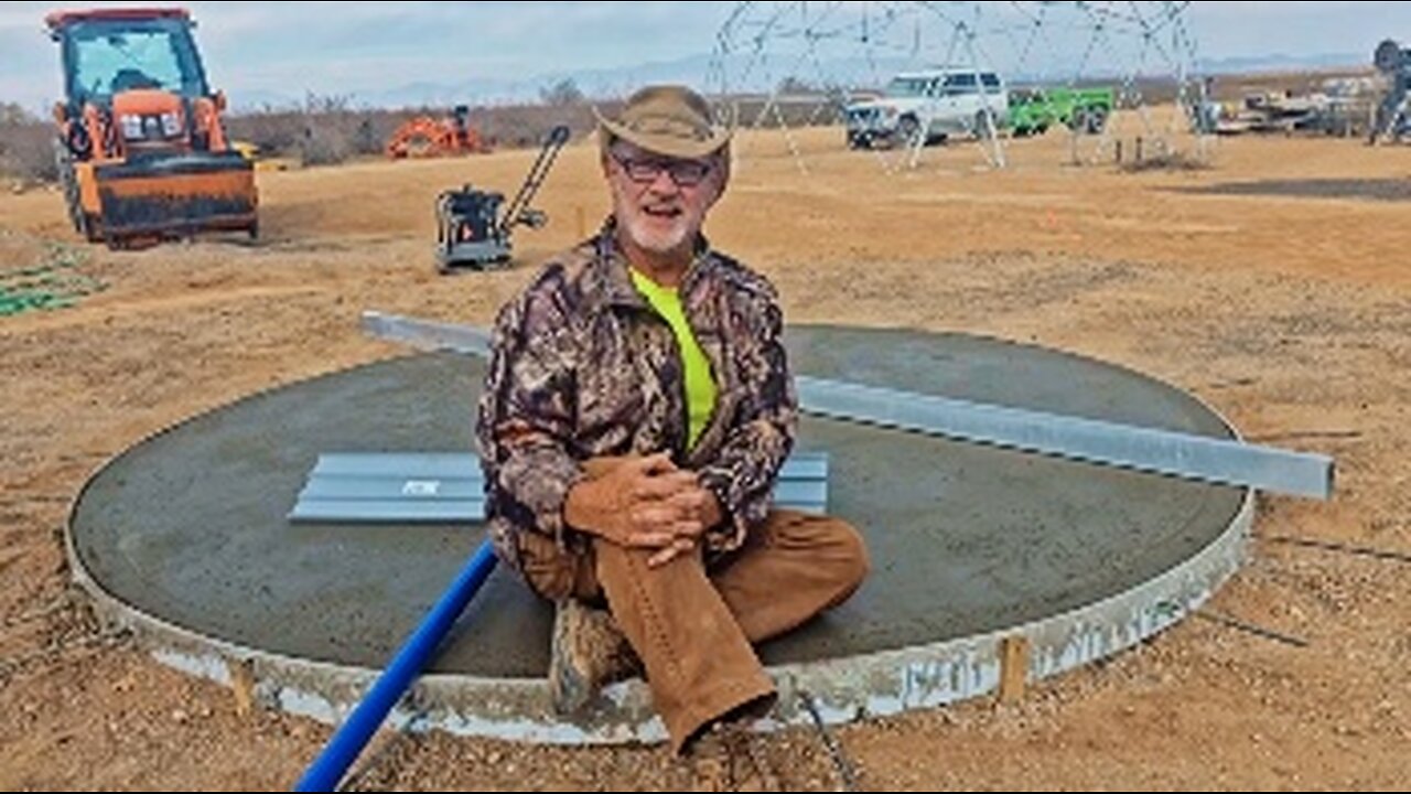 Pouring the First Round of Concrete