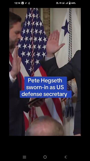 Pete Hegseth sworn-in as US defense secretary