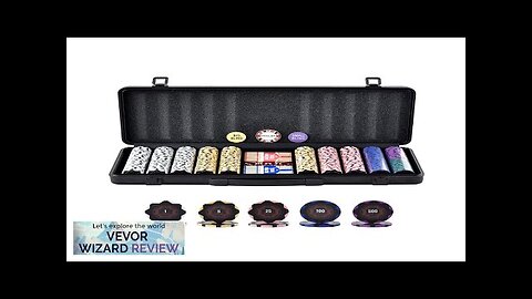 VEVOR Poker Chip Set 500-Piece Poker Set Complete Poker Playing Game Set Review