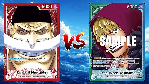 One Piece TCG Whitebeard VS Gecko Moria And Donquixote Rosinante!!