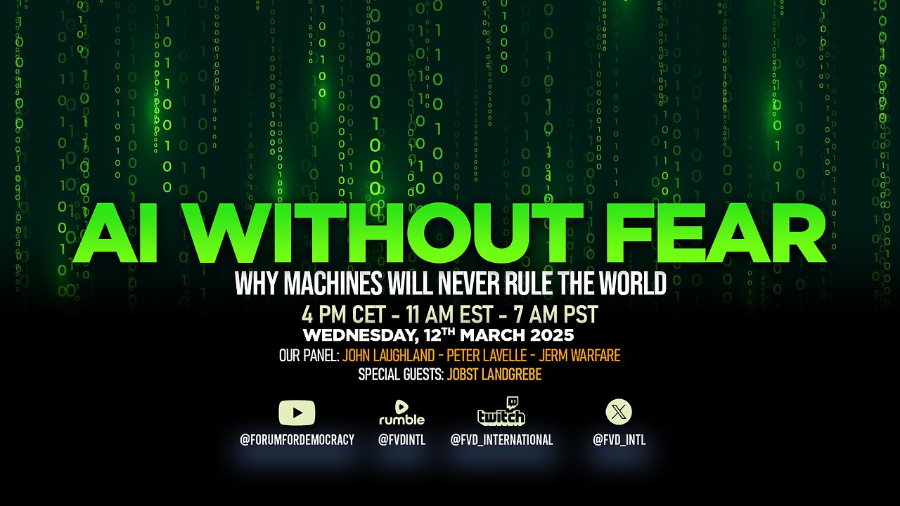 🏛️ The Forum and Friends: AI Without Fear with Jobst Landgrebe