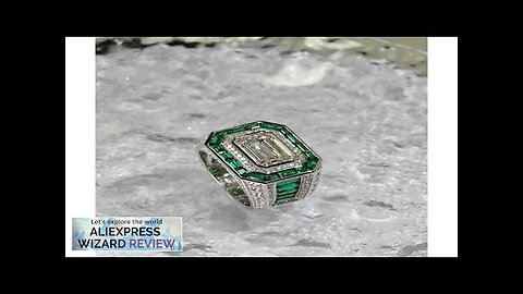 Ruihe New Fashion 5ct Really D Moissanite with Lab Grown Emerald Gemstones Review