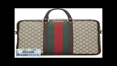 Gucci Pre-Loved Original GG Canvas Web Briefcase BrownSleek and spacious this classic Review