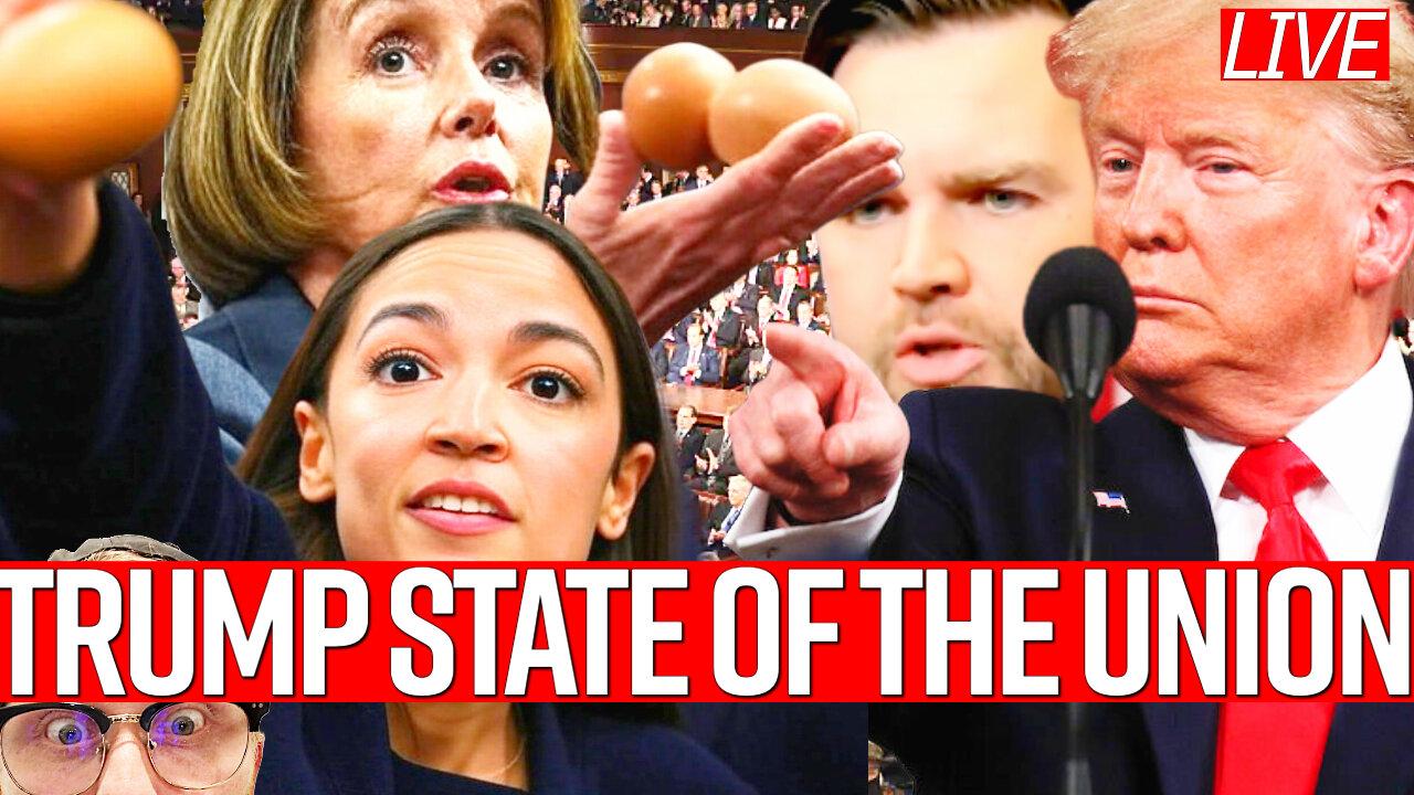 🚨 Trump’s State of the Union LIVE: Democrats Wave Egg Cartons, Pink Protests & Epic Clapbacks! 🤣