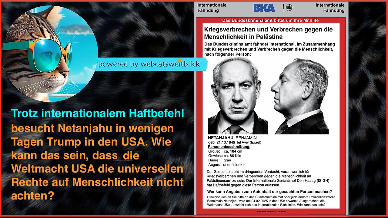 WAR & JUSTICE Haftbefehl gegen Kriegsverbrecher Benjamin Netanjahu