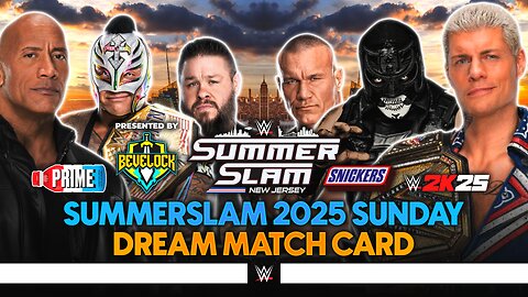 WWE SummerSlam 2025 Sunday - Dream Match Card [v4] | Bevelock