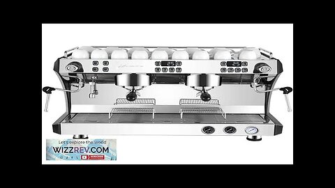 Commercial Coffee Machine Italian Semi Automatic Steam Double Equipment Review