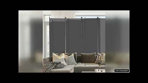 Room Divider 6 Panel Fabric Room Privacy Screen for Office Bedroom Grey Review