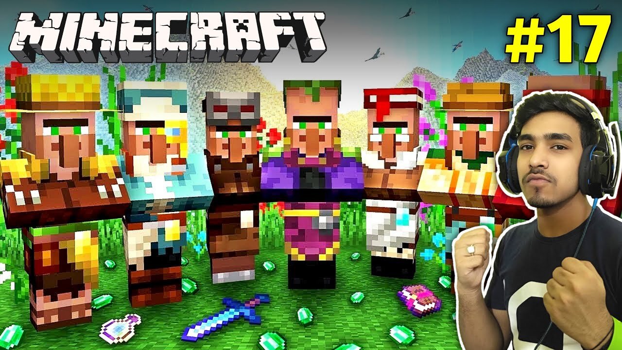 FINALLY VILLAGERS CAME IN MY CASTLE _ MINECRAFT GAMEPLAY _17