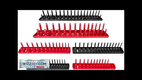 6PCS Socket Organizer Tray Set Red SAE & Black Metric Socket Storage Review