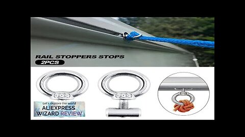 2Pcs Awning Rail Stoppers Stops Motorhome Campervan Caravan Silver Stainless Steel M4 Review