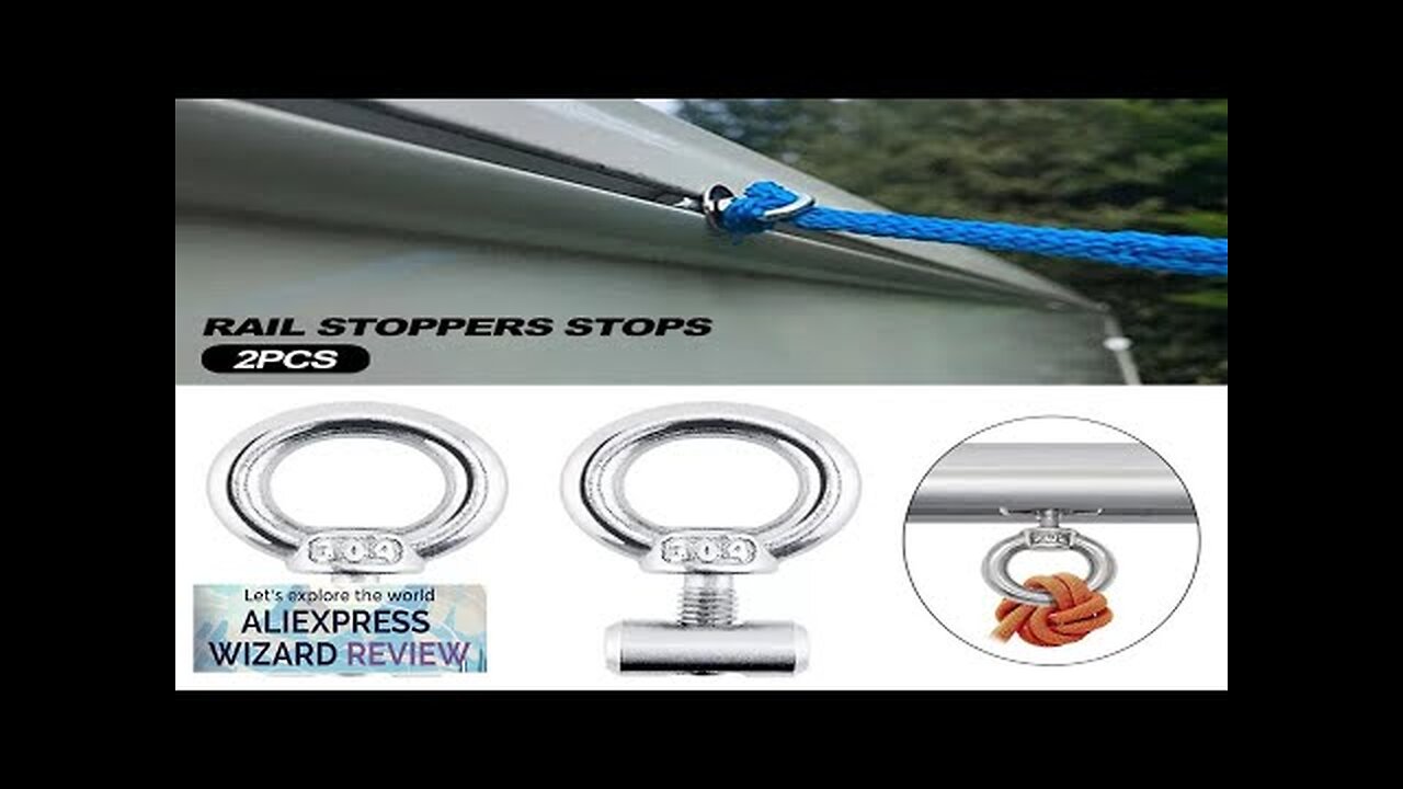 2Pcs Awning Rail Stoppers Stops Motorhome Campervan Caravan Silver Stainless Steel M4 Review