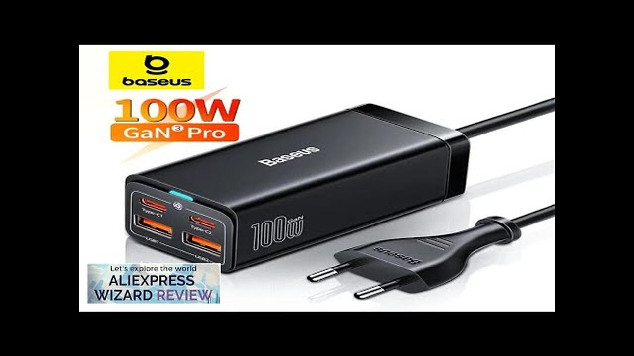 Baseus GaN3 100/ 65W Desktop Charger Quick Charge QC 3.04.0 USB C Review