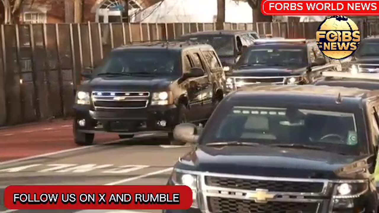 President-elect trump and Melania arrive St. John Episcopal church