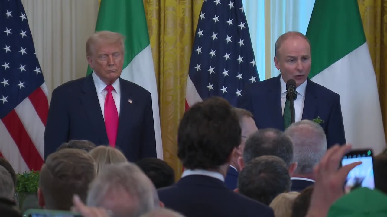 President Trump Participates in a St. Patrick's Day Reception with the Taoiseach of Ireland