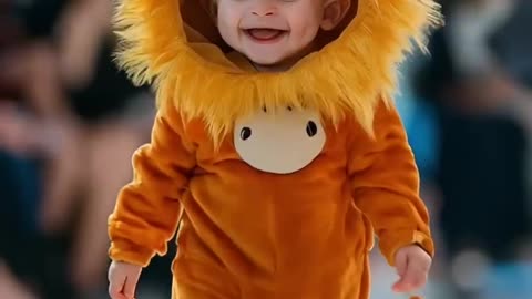 Baby fashion show🐯🦁🦊#cutebaby #baby #babyfasion #babyfashionfaves #aibaby