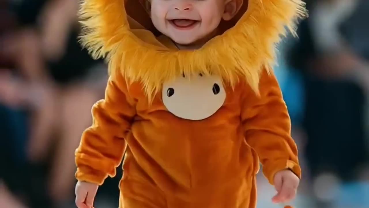 Baby fashion show🐯🦁🦊#cutebaby #baby #babyfasion #babyfashionfaves #aibaby