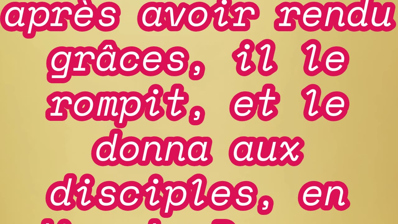 "L'Institution de la Sainte Cène" Matthieu 26:26#shorts #youtubeshorts #jesus #ytshorts #shortvideo