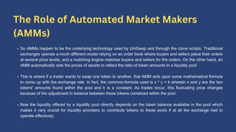 How UniSwap Clone Script Ensures Liquidity on a DEX?