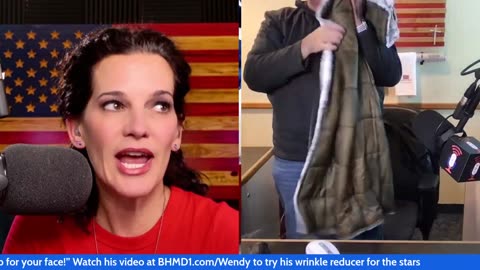 Wendy gifts a Woobie Weighted Blanket to Brock