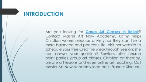 Are you looking for Group Art Classes in Bellair?