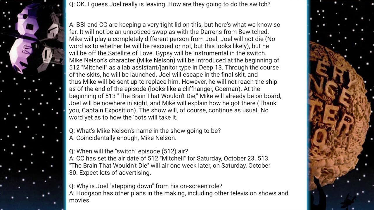 Mike vs Joel Feud: MST3K’s Epic Fan War!