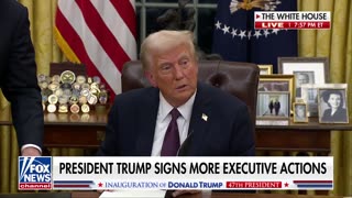 BREAKING: President Trump finds letter from Biden while signing more executive orders!! - 1/20/2025