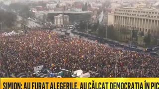 300k people on the road in Romania for Georgescu