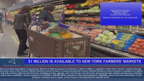 $1 Million is Available to New York Farmers' Markets