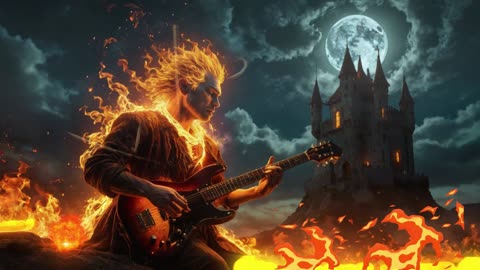 metal guitar, music 2025 fire castle,