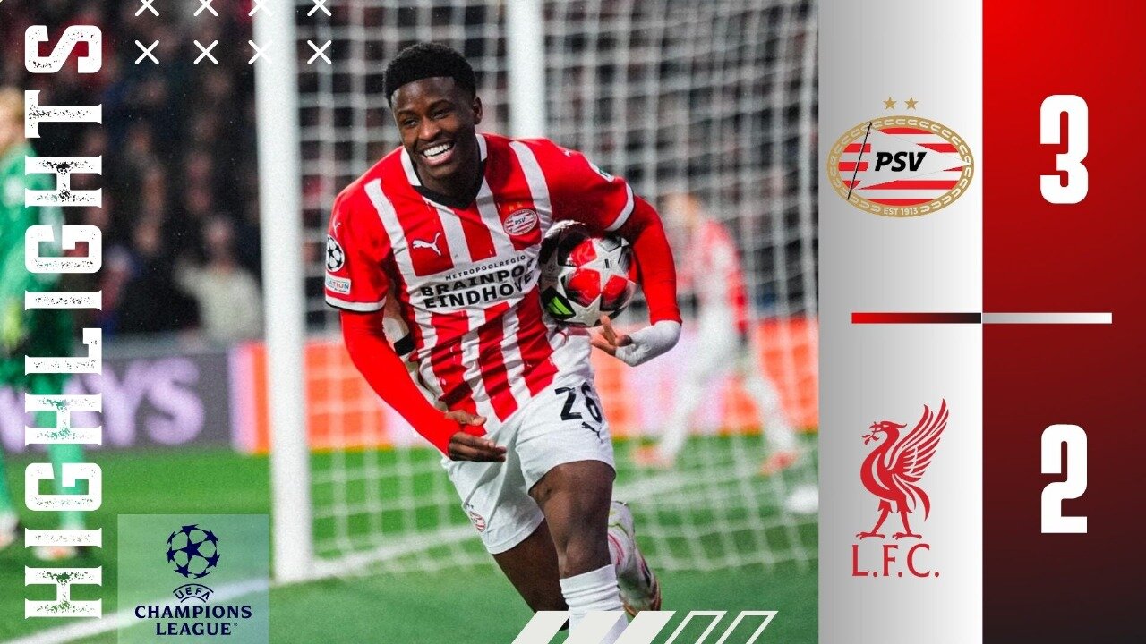 PSV 3-2 Liverpool | Match Highlights | Champions League 24/25