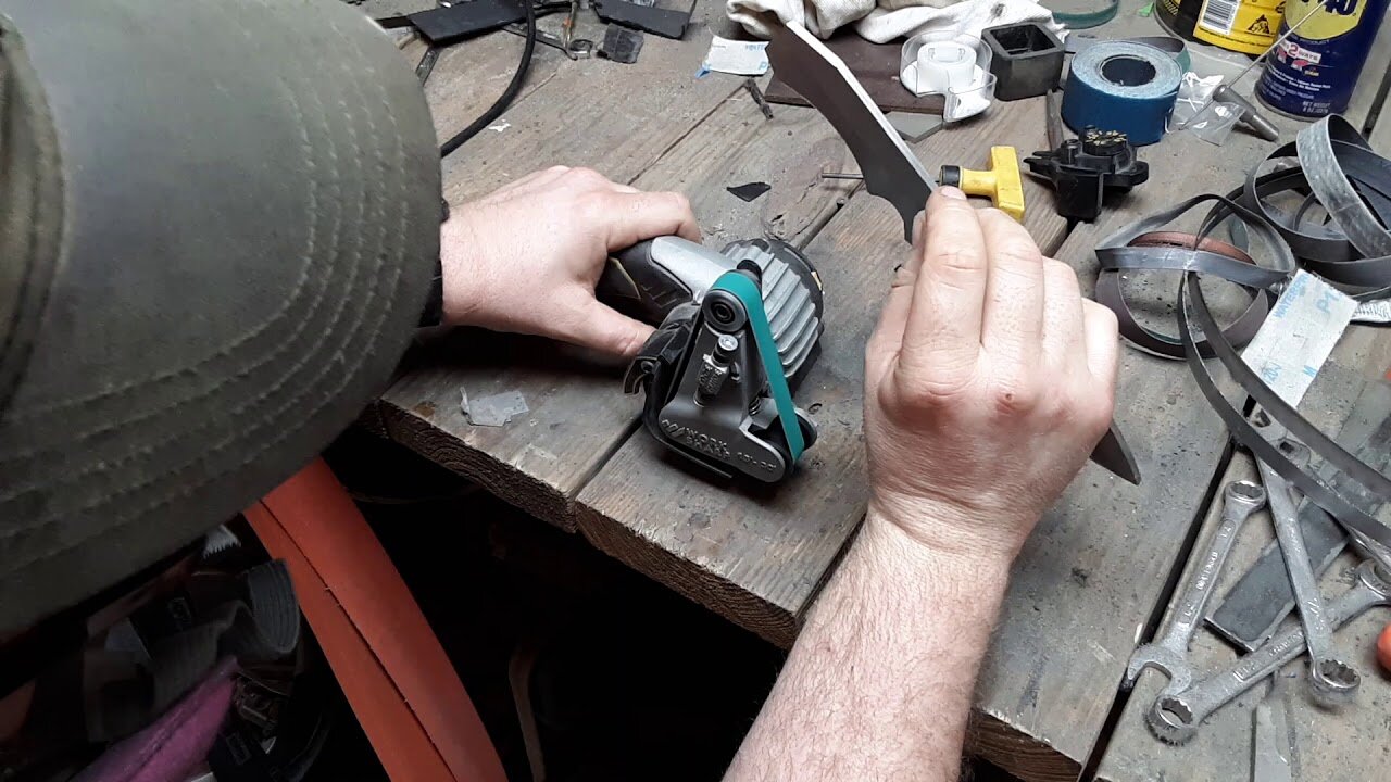 How to Make a Knife Step by Step: Knife build PART 5 how easily make finger grooves