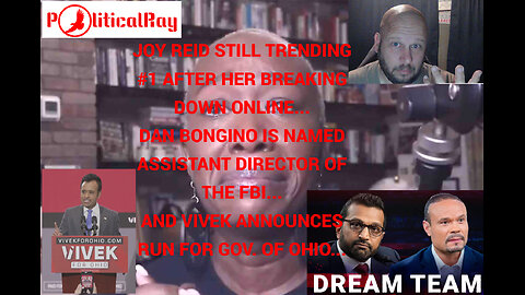 Joy Reid is trending again as she breaks down. And Dan Bongino to be the Ast. Director of the FBI!