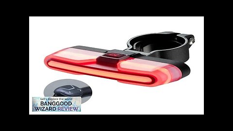 ROCKBROS REX01 Smart Brake Sensing Bike Taillight 500mAh Battery 5 Light Modes Review