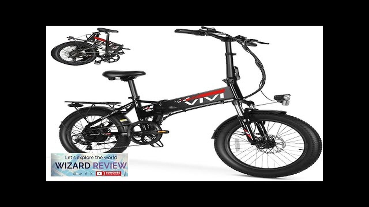 Vivi Electric Bike 20" x 2.4 Fat Tire Folding Electric Bike Peak Review