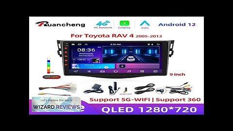 9" Android 12 Car Radio For Toyota RAV4 Rav 4 2005-2013 Multimedia Review