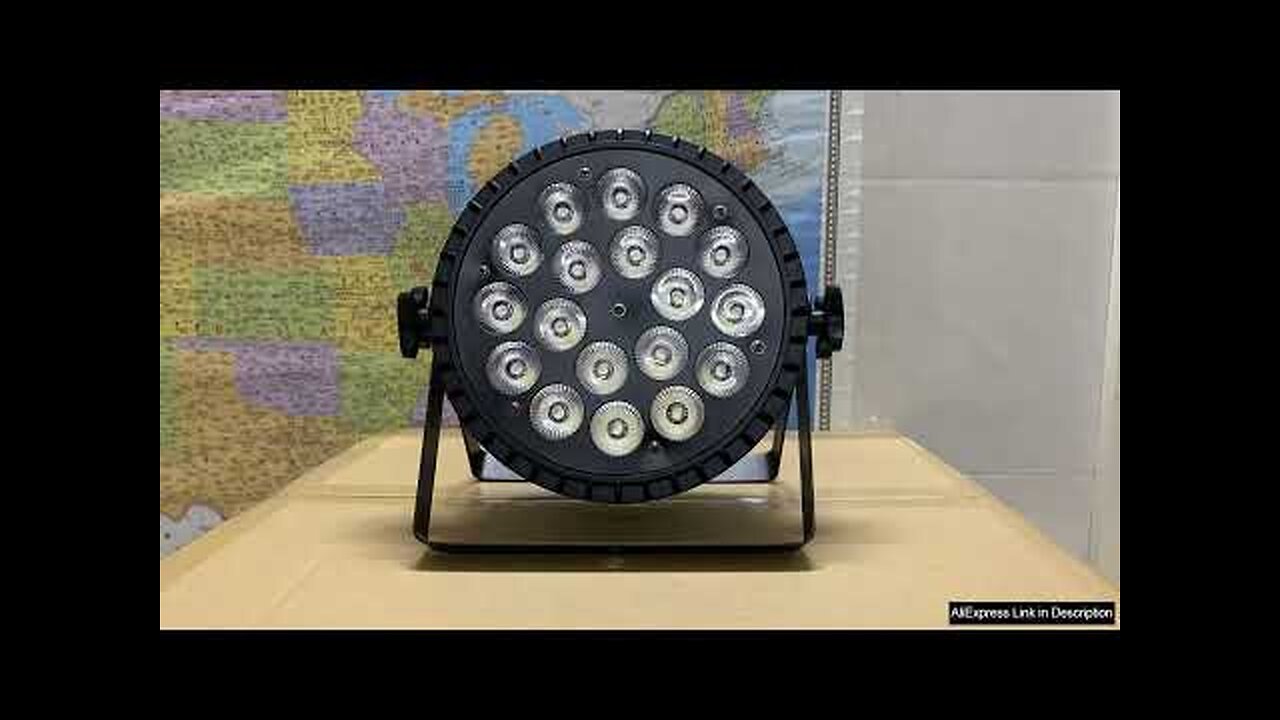 Super Bright LED Par Can 18x10W RGBW Stage Lighting Wash DMX512 Disco Review