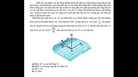 Một sân vận động với sân bóng phẳng hình chữ nhật có chấm trắng trung tâm là nơi giao bóng