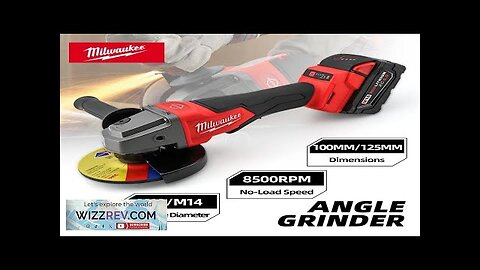 Milwaukee Brushless Angle Grinder Cordless 100 /125MM Polishing Machine Cutting Variable Review