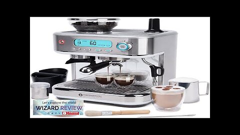 EspressoWorks Barista Pro Series Espresso Machine with Grinder LCD Display and Steamer Review