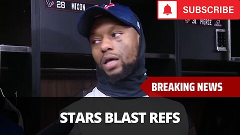 Texans Stars Blasts Refs After Game