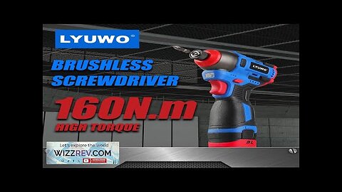 LYUWO 16V Electric Drill Screwdriver 160N.m impact Driver cordless drill Household Review